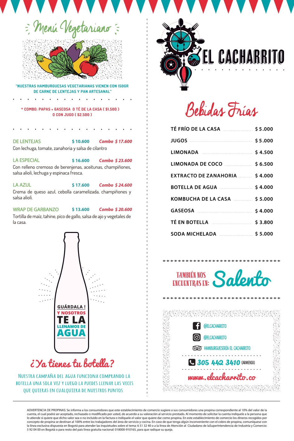 Carta de HAMBURGUESERIA EL CACHARRITO  — página 2